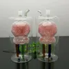 Fabricação de cachimbos de vidro Cachimbos de narguilé soprados à mão Parte superior Bola de seda colorida Parte inferior com várias garras Filtro silencioso Garrafa de fumaça de água