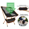 Camp Furniture Ultralight Folding Outdoor ryggstol Superhard Camping Portable Picnic Seat Collapsible Fishing Tools 230701
