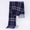 Top quality winter and autumn Bur Home scarf for women men 2023 Autumn Winter Men's Plaid Scarf British Imitation Cashmere Tassel Couple Neck