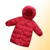 子供039Sダウンコットン衣類の子供たち新しい冬ジャケットガールズコートフード付き中骨の男の子服厚いコートアウターベイビーLJ2837120