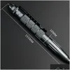 Utomhusprylar Tactical Pen Mtifunction Självförsvar Aluminiumlegering Emergency Glass Breaker Edc Säkerhet Överlevnadsverktyg Droppa Leverera Dhcxu