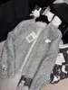 Женские куртки дизайнер 23 весна/лето в французском стиле с блестками с ткаковой твидовой круглой шеей легкая кардиганская куртка MM15