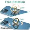 Diamond Cell Phone Ring Holder Stand Transparent Finger Grip Clear 360 Degree Rotation Kickstand Compatible iPhones L230619