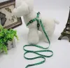 Hundegeschirr Leinen Nylon bedrucktes verstellbares Haustierhalsband Welpe Katze Tiere Zubehör Halskette Seil Krawatte e0704