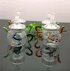 Стеклянные курительные трубы изготовление ручной кальяны Bongs Классическая чайная горшка стеклянная вода для курящего горшки для курящих аксессуаров