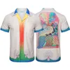 CasablancaseデザイナーTシャツメンマルチスタイルラペルプリントカジュアルシャツ無料交通TシャツメンサマーティーAAA品質トップスサイズm-xxxl