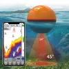 Fischfinder Erchang F68 GPS Drahtloser Fischfinder Sonar zum Angeln Fischfinder mit zwei Strahlfrequenzen 60 m/200 Fuß Echolot Angeln IOS Android HKD230703