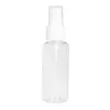 Portacandele 60Pcs Flaconi spray vuoti trasparenti 50ml Mini contenitore riutilizzabile in plastica Contenitori cosmetici 230703