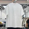 メンズTシャツクリエイティブシンプルなパッチワークファブリック装飾刺繍緩んでいるショートスリーブTシャツ230701