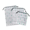 Storage Bags Plastic Cactus Dstring Bag Transparent Scrub Waterproof Travel Outdoor Business Clothing Shoes Drop Delivery Home Garde Dhpsu