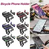 Suporte de telefone para motocicleta 360 ajustável GPS para celular Suporte universal para bicicleta antivibração Suporte para telefone ao ar livre Acessórios de ciclismo L230619