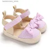 Zomer Pasgeboren Peuter Baby Schoenen Jongen Meisje Babybedje Schoenen Prinses Bloem Boog Baby Katoenen Zool Eerste Wandelaar Sneaker 0-18 Maanden L230522