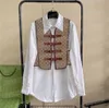 Jacquard Letter Knight Vests Shirts For Women Sleeveless Jackets Fashion Designers Vest Coats Design Clothes313v