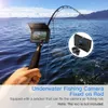 Fish Finder Eyoyo Monitor portatile da 4,3 pollici Videocamera da pesca subacquea 8 pezzi Lampada a infrarossi Luci Video Fish Finder 8500mAh Batteria HKD230703