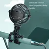 Mini ventilatore portatile personale portatile, ventilatore per passeggino, ventilatore per seggiolino auto, USB o alimentato a batteria, con clip flessibile per treppiede su scrivania da letto Tapis roulant per culla da campeggio in viaggio