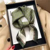 Scarves 2023 Design Fashion Wraps Square Scarf for Women Silk Shawl Satin Hijab Neckerchief Female Hair Bands Ribbon Headband Bandana J230801