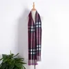 Fashion Bur Home womens scarves for winter and autumn Checkered Scarf 2023 Autumn Winter Thickened Imitation Cashmere Tassel Decoration Warm Mens Neck Clothi