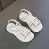 Sandalen Kinder Mädchen Schuhe Neue Prinzessin Sandalen Sommer Stricken Mädchen Baby Schuh Flut Weiche Sohlen Kinder Römische Schuhe J230703