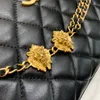 23 Designer Chain Bag lammskinn axelväska hög imitation crossbody väska med låda zc671