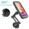 Handlebar Cell Phone Clamp Waterproof Phone Holder Clip Magnetic Rotatable Suitable for Under 6.5 Inch Phone Cycling Accessories L230619