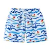 Shorts 2-8 Years Children Beach Shorts Cartoon Print Boys Swimsuit Board Shorts Boys Bathing Suit Swimwear Summer Swimming Trunks 230703