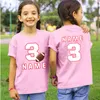 T-shirt maglietta stampati personalizzata per bambini maglietta per il compleanno per bambini