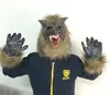 Party Masken Halloween Latex Wolf Kopf Maske Werwolf Kopfbedeckung Gruselige Simulation Masken Kostüm für Halloween Party Karneval Prop