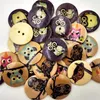 Wooden Buttons 30mm vintage owl 2 holes for handmade Gift Box Scrapbooking Crafts Party Decoration DIY Sewing draw251R