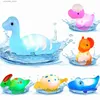 Jouets de bain pour bébé dinosaure flottant lumineux lumière changeante de couleur clignotante dans l'eau baignoire jouet de douche pour les tout-petits cadeaux de Noël L230518