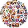 50Pcs-Pack Cartoon Halloween Stickers Waterproof Vinyl Stickers for Luggage Water Bottle Laptop Car Planner Scrapbooking Phone Mac Wardrobe Door Wall Decals