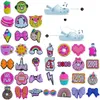 Schuhteile Zubehör Muster Charm für Clog Jibbitz Bubble Slides Sandalen PVC Dekorationen Weihnachten Geburtstagsgeschenk Partygeschenke Gir Otkxg