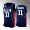 15Austin Reaves Team USAバスケットボール2023 FIBA​​ワールドカップミカルブリッジジェイレンブルンソンアンソニーエドワーズハリバートンブランドンイングラムジャレンジャクソンジュニアボビーポルティス