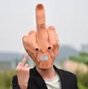 Party Mask Halloween Funny Toy Bar DJ Finger Props Super Soft Adult Face Masks Creepy Middle Finger masks Festival Decoration