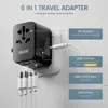 Fiche de câble d'alimentation Adaptateur de voyage universel LENCENT 30 W avec 2 ports USB 3 adaptateur d'alimentation à charge rapide de type C 2500 W prise EU/UK/USA/AUS pour voyage 230701