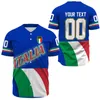 Camisas casuais masculinas Camisa de beisebol de verão Nome personalizado Hóquei húngaro Camisa impressa em 3D Unissex Esportes manga curta