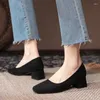 Zapatos de vestir de cuero profesional de Color sólido para mujer