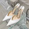 Dress Shoes Dress Shoes Luxury s Chains Women Pumps Designer Sandals High Heels Summer Ankle Strap Party Shoes Star Style Wedding Prom Shoes Z230703