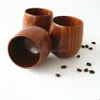 Tazas Platillos Estilo japonés Taza de té de madera 5Oz Copas de vino de madera natural 150Ml Tazas de café Cerveza Jugo Leche Gota Entrega Hogar Jardín K Dhtvz