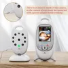 Baby Monitors Wireless Video Baby Monitor 2,0 tum Färgsäkerhetskamera 2 Way Talk Nightvision IR LED -temperaturövervakning med 8 Lullaby 230701