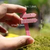 ملونة Signpost Micro Landscape Decoration Wooden Garden DIY Supplies Landscaping Signposts سطح المكتب الحدائق الخيالية Th0863