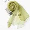 Foulards 160 * 50cm Gradient Mode Foulard En Mousseline De Soie Longues Wraps Et Châles Dame Printemps Automne Foulards Bandana Hijab Étoles J230801