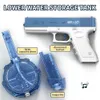 Gun Toys Water Gun Electric Glock Pistol Shooting Toy Fult Automatic Summer Water Beach Toy для детей Детские мальчики для девочек взрослые 230703