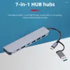 Type-C Multi USB Splitter Adaptör Taşınabilir Hub Yüksek Hızlı Şanzıman Fişi ve PC Bilgisayarı İçin Oynatın