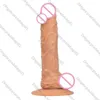 Flesh Massager Plastikowe Czarne uczucie seksu brązowe prawdziwe zabawki guma 7 pvc cale bez ramiączek zabawki Dildo Penis for Woman