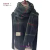 Sciarpe invernali di moda al dettaglio in vendita 2023 scialle caldo ispessito da donna scozzese in cashmere imitazione sciarpa stile britannico 2023