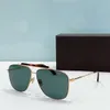 1017 Pilot Pilot Sunglasses Palladium Blue Lens Mens Summer Sunnies Gafas de Sol Sonnenbrille UV400 Eyewear with box