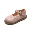 Baskets 2023New Girls Single Spring et Autumn Performance Chaussures en cuir pour enfants Chaussures bébéHKD230701