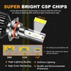 ZTZPIE الجديد 4500K 6000K 8000K HB3 HB4 9005 9006 H1 H7 H11 9012 Bulb Canbus LED CSP 3570 CAR HEDLIPTIVE LIGHT 130W 30000LM