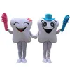 2018 Wysokiej jakości uśmiechnięty dentysta Mascot Costume Fantazyjna impreza dla dorosłych sukienki Prezenty 268R