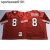 F Ncaa Vintage Retrap 75th Anniversary Shirt #8 Steve Young Jersey 21 Deion Sanders 80 Jerry Rice Red White Black Mens